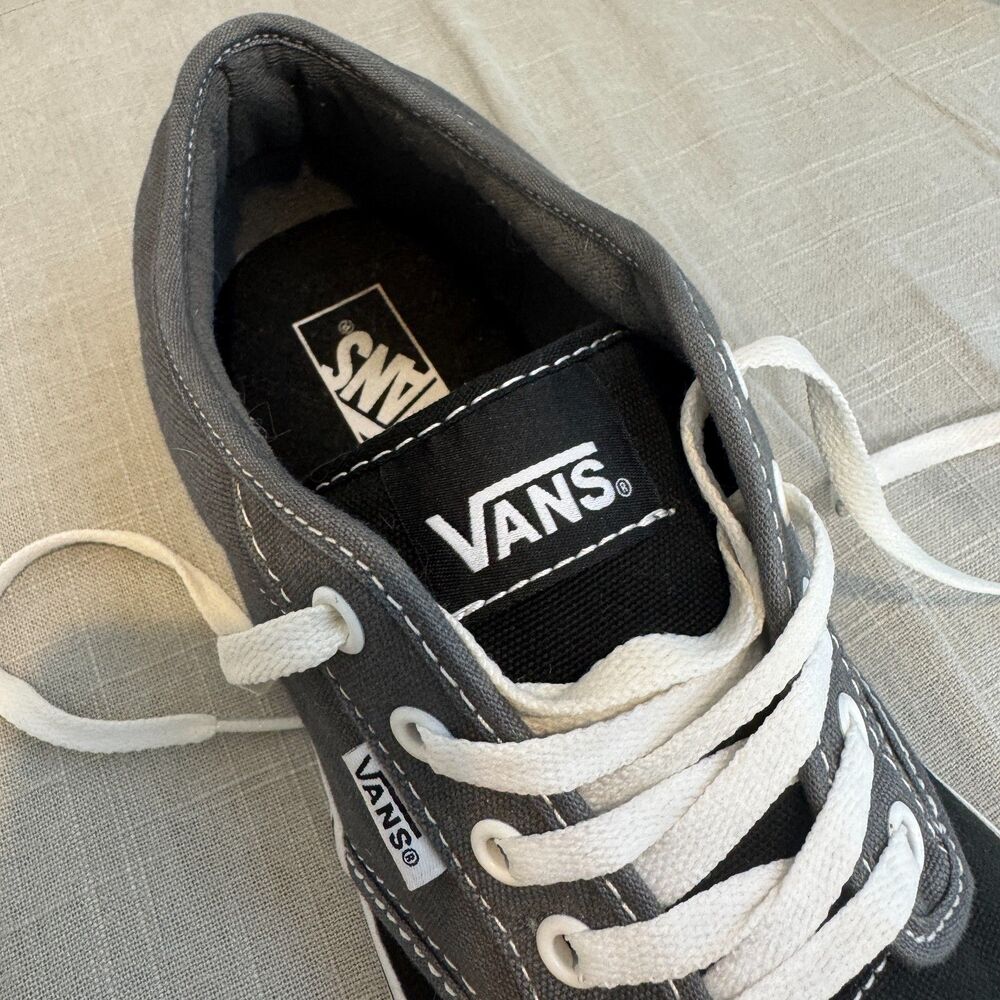 Vans Off The Wall Sneakers Men's 11.5 Black Gray Lace Up Skate Shoes 500714 - Picture 9 of 10